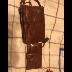 Vintage Larella Italian Leather bag and wallet